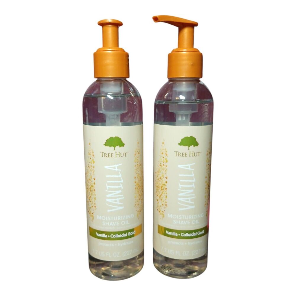 Tree Hut Bare Vanilla Shave Oil 7.7 fl oz Hydrating & Moisturizing (Lot of 2)